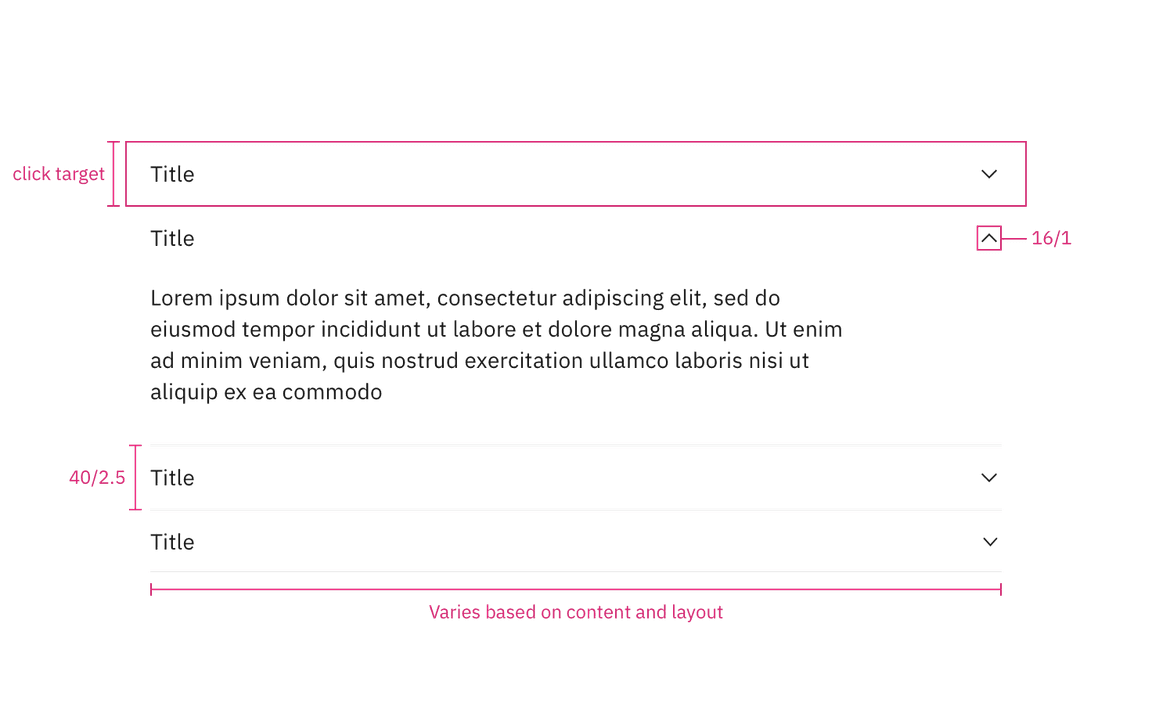 Structure measurements for flush accordion alignment